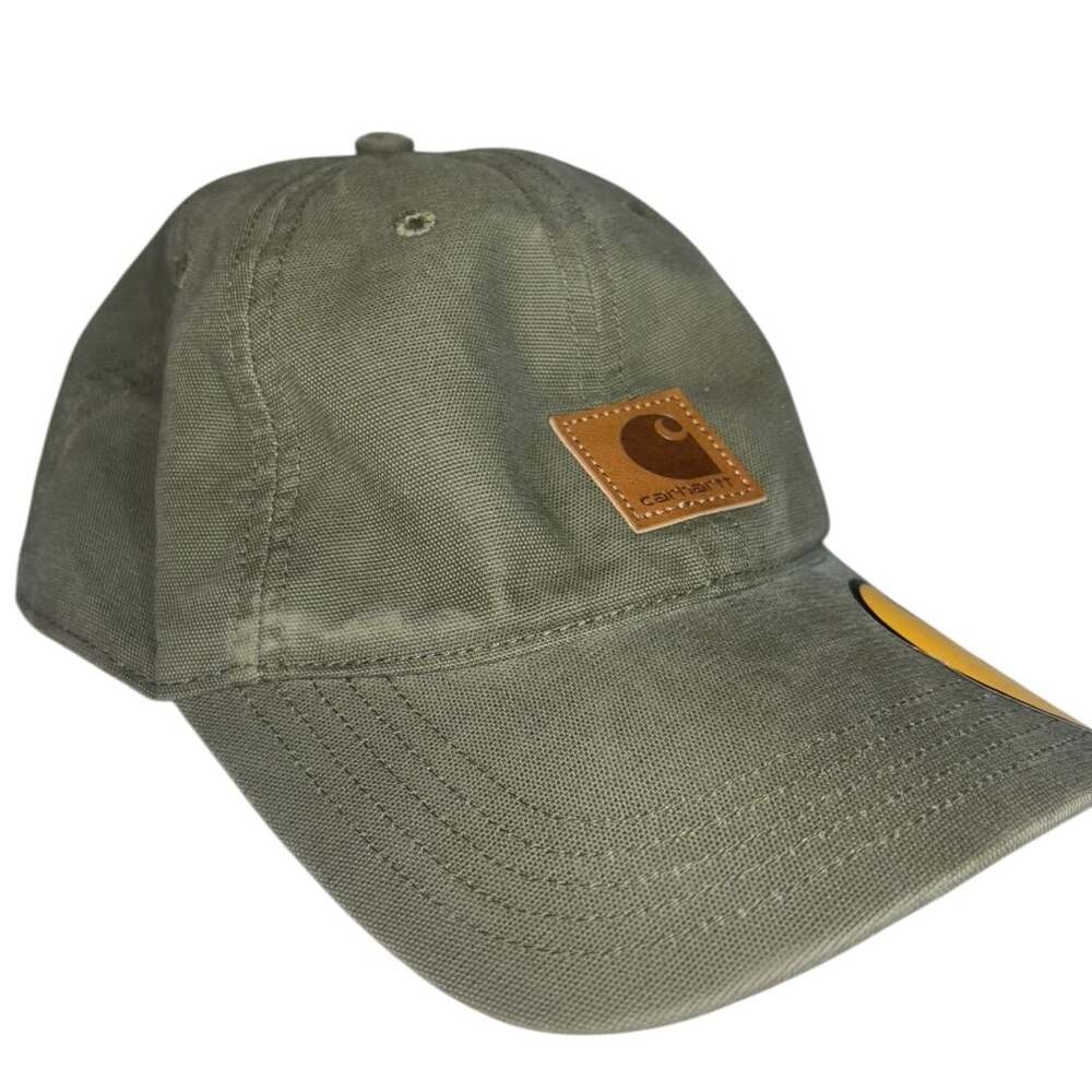NWT Carhartt Force Cotton Canvas Cap One Size Army Green AH0289 - Picture 4 of 5